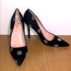 Kate Spade black suede pumps